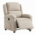 Beiger Relaxsessel mit manueller Liegefunktion, 86 x 92 x 103 cm
