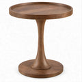 Runder Beistelltisch aus massivem Mangoholz, Braun, Ø 50 x 60 cm